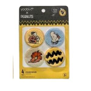 Peanuts Snoopy Beagle Seasonal Woodstock Fuzzy Patches 4pk Peel & Stick #1130